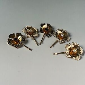 Anthropologie Flower Hair Clips – Set of 5